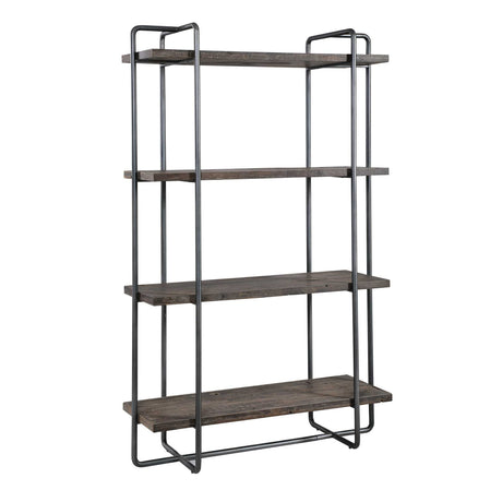 Modern European furniture - Brushed Pewter Framed Bookshelf - www.oroa.com