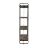 Modern European furniture - Brushed Pewter Framed Bookshelf - www.oroa.com