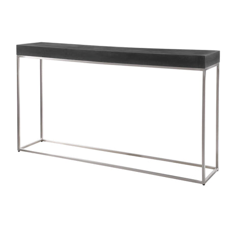 Modern European furniture - Black Concrete Contemporary Console Table - www.oroa.com