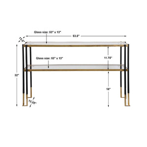   Gold Leaf Console Table | Oroa.com