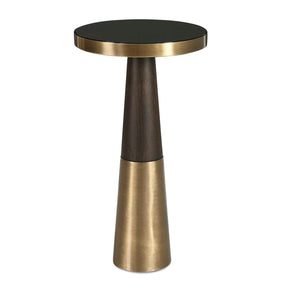 Black Glass Accent Table by Uttermost Fortier