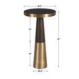 Modern European furniture - Black Glass Accent Table - www.oroa.com