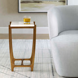 Antique Gold Framed Accent Table Table by Uttermost Affinity, alternate view 6