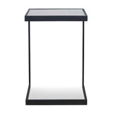 Modern European furniture - Black Iron Framed Accent Table - www.oroa.com