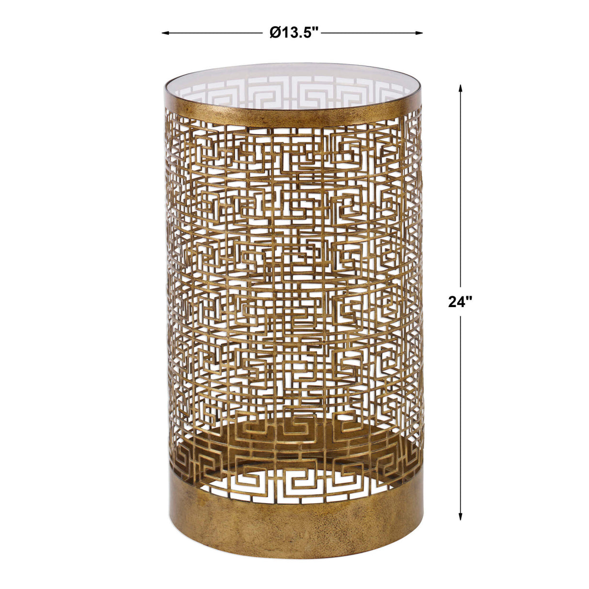 Modern European furniture - Gold Lattice Drink Table - www.oroa.com