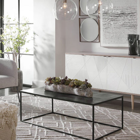 Bronze Aluminum Coffee Table | Uttermost Coreene