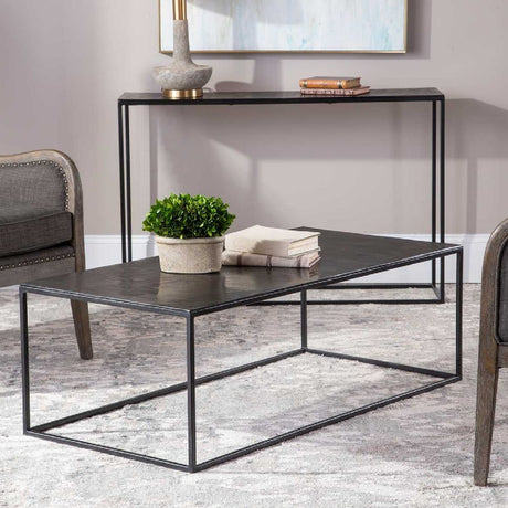 Bronze Aluminum Coffee Table | Uttermost Coreene