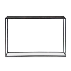   Black Iron Industrial Console Table | Oroa.com