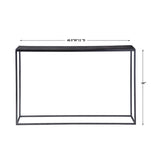 Black Iron Industrial Console Table | Uttermost  Coreene