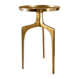 Round Cast Aluminum Accent Table | Uttermost  Kenna