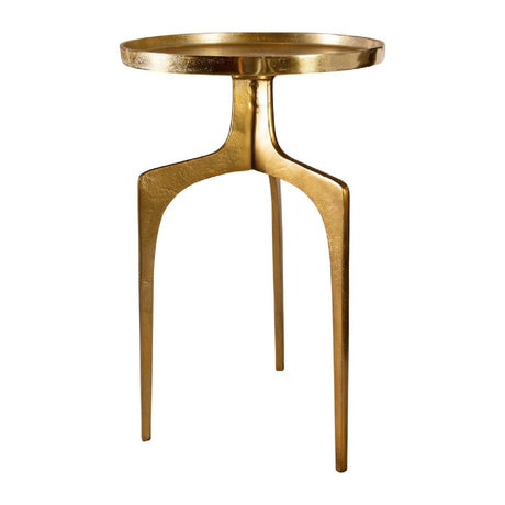 Round Cast Aluminum Accent Table | Uttermost  Kenna