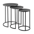 Modern European furniture - Cast Aluminum Round Nesting Tables (3) - www.oroa.com