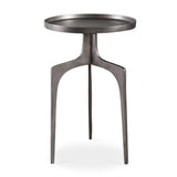 Round Cast Aluminum Accent Table | Uttermost  Kenna