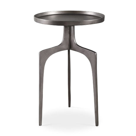 Round Cast Aluminum Accent Table | Uttermost  Kenna