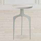 Round Cast Aluminum Accent Table | Uttermost  Kenna