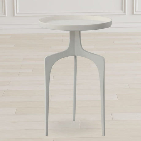 Round Cast Aluminum Accent Table | Uttermost  Kenna