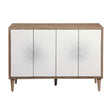 Modern European furniture - White Starburst 4-Door Cabinet - www.oroa.com