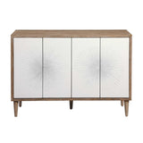 Modern European furniture - White Starburst 4-Door Cabinet - www.oroa.com