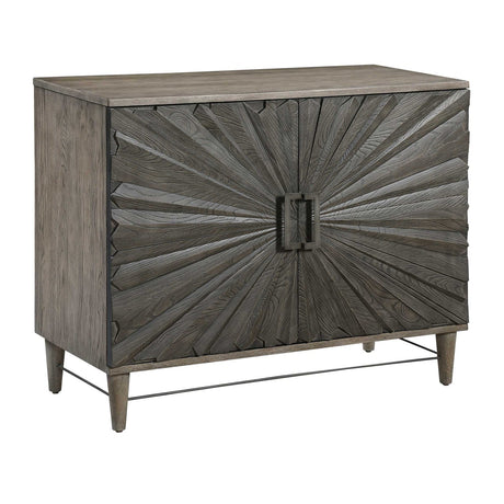 Modern European furniture - Oak Starburst 2-Door Cabinet - www.oroa.com