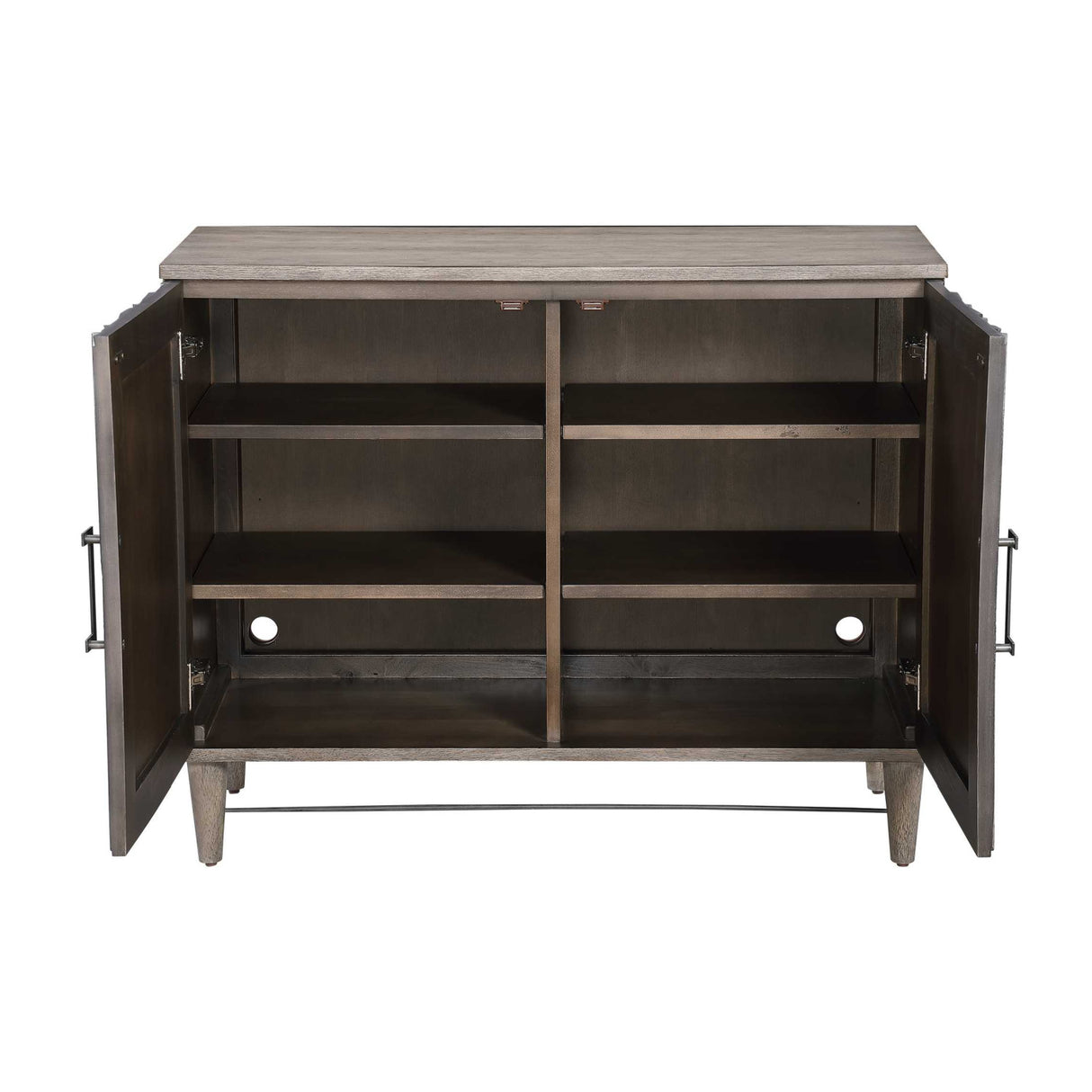   Oak Starburst 2-Door Cabinet | Oroa.com