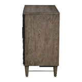 Modern European furniture - Oak Starburst 2-Door Cabinet - www.oroa.com