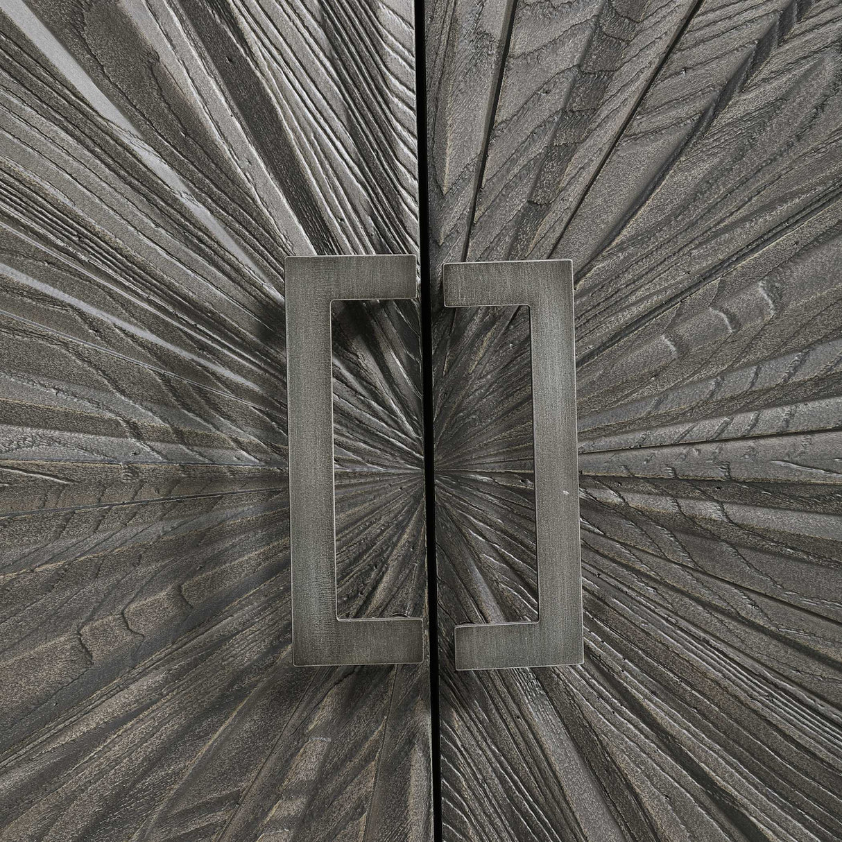   Oak Starburst 2-Door Cabinet | Oroa.com