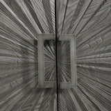 Modern European furniture - Oak Starburst 2-Door Cabinet - www.oroa.com
