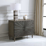 Modern European furniture - Oak Starburst 2-Door Cabinet - www.oroa.com