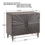 Modern European furniture - Oak Starburst 2-Door Cabinet - www.oroa.com