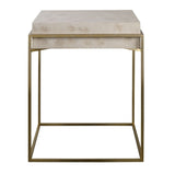 White Burl Veneer Accent Table | Uttermost Inda
