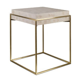 White Burl Veneer Accent Table | Uttermost Inda