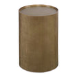 Modern European furniture - Reeded Gold Accent Table - www.oroa.com