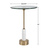 Modern European furniture - Round Glass Accent Table - www.oroa.com