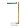 Modern European furniture - White Marble Foot Accent Table - www.oroa.com