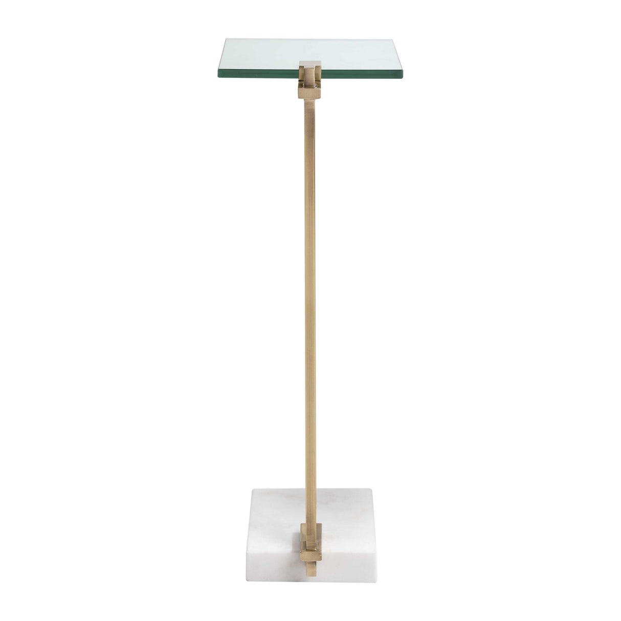 Modern European furniture - White Marble Foot Accent Table - www.oroa.com