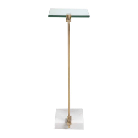 White Marble Foot Accent Table by Uttermost Butler, alternate view 4