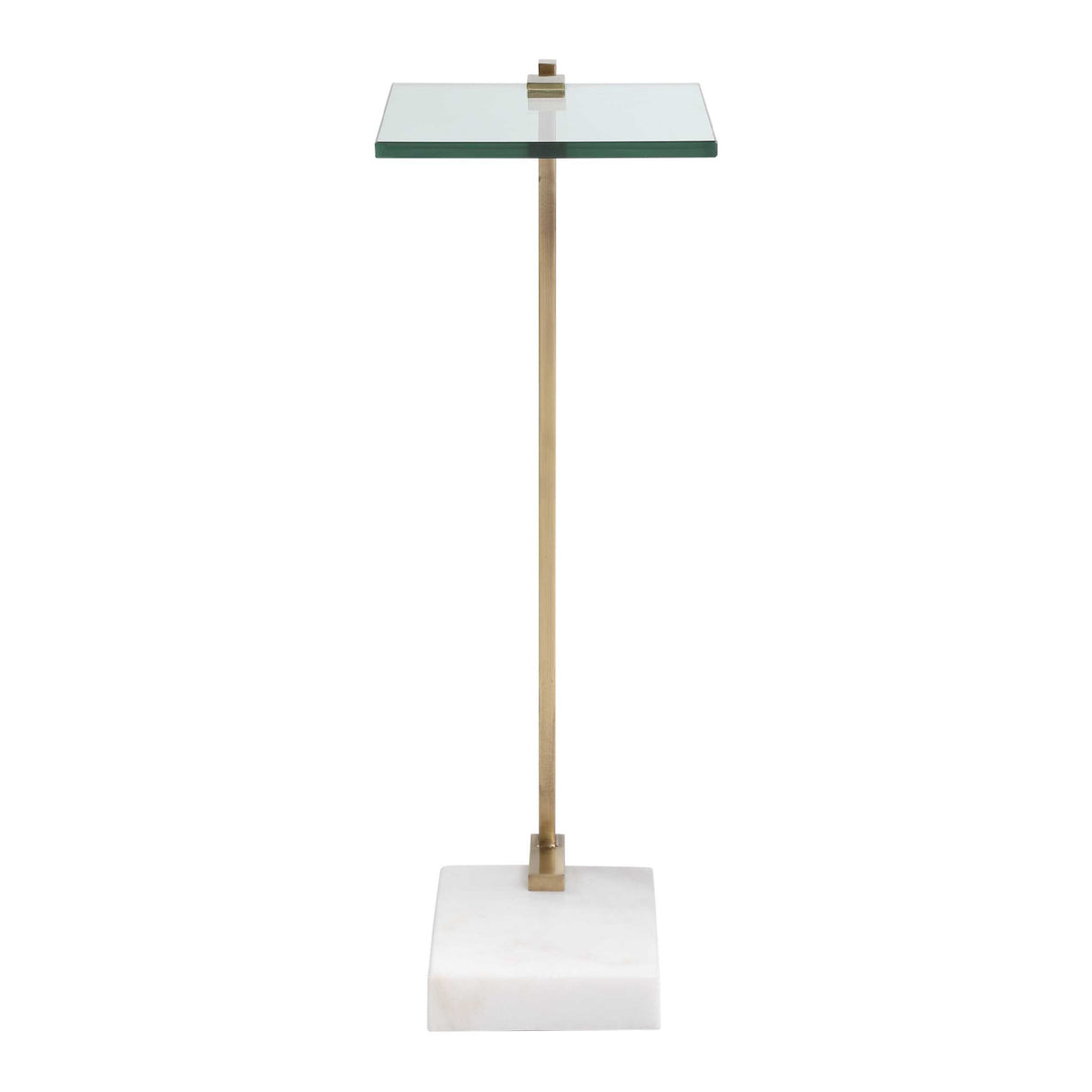 Modern European furniture - White Marble Foot Accent Table - www.oroa.com