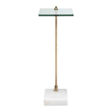 Modern European furniture - White Marble Foot Accent Table - www.oroa.com