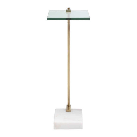 White Marble Foot Accent Table by Uttermost Butler, alternate view 5