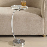 Round Crystal Drink Table | Uttermost  Waveney