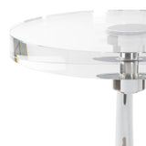 Round Crystal Drink Table | Uttermost  Waveney