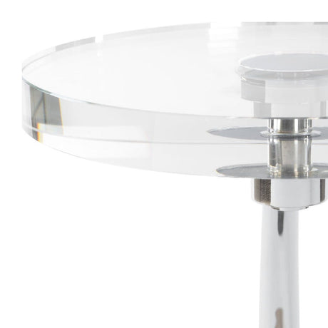 Round Crystal Drink Table | Uttermost  Waveney