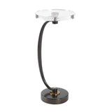 Round Crystal Drink Table | Uttermost  Waveney