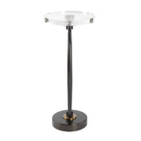 Round Crystal Drink Table | Uttermost  Waveney