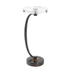 Round Crystal Drink Table | Uttermost  Waveney
