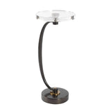 Round Crystal Drink Table | Uttermost  Waveney