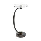 Round Crystal Drink Table | Uttermost  Waveney