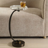 Round Crystal Drink Table | Uttermost  Waveney