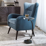 Round Crystal Drink Table | Uttermost  Waveney