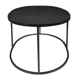 Modern European furniture - Black Aluminum Oval Coffee Table - www.oroa.com